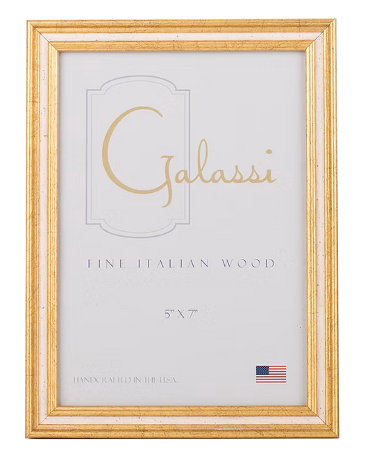 Galassi - 5x7  Frame - Gold - Cream Channel