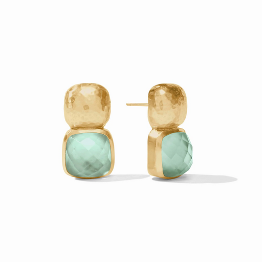 Julie Vos - Catalina Earring - Iridescent Aquamarine Blue - Findlay Rowe Designs
