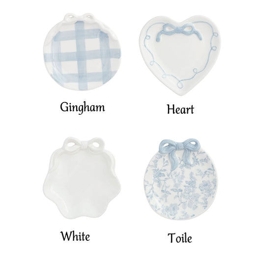Mud Pie - Ring Dish - Blue Bow Assorted - Findlay Rowe Designs