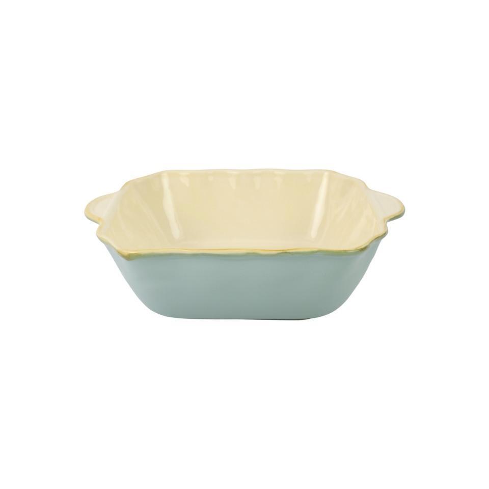 Vietri - Italian Bakers - Medium Square Bakers - Aqua