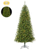 Pencil Tree - 7.5' H Mini Leaf - 650 Warm LED Lights