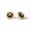 Julie Vos - Earrings - Essex Stud - Obsidian Black