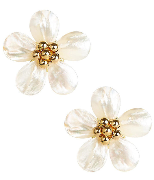 Lisi Lerch - Earring - Libby Flower - Gold - Findlay Rowe Designs