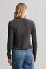 Barefoot Dreams - CozyChic Ultra Lite Cable Knit Cardigan with Ruffle - Black - Findlay Rowe Designs