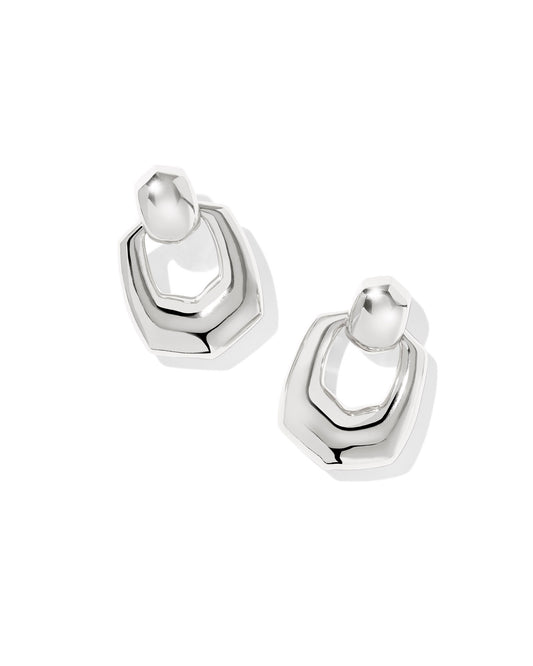 Kendra Scott - Earrings - Kaitlin Open Frame - Silver