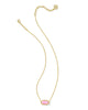 Kendra Scott - Necklace - Elisa Gold Short Pendant Necklace - Carnation Kyocera Opal - Findlay Rowe Designs