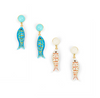 Earrings - Fish - Blue or White - Findlay Rowe Designs