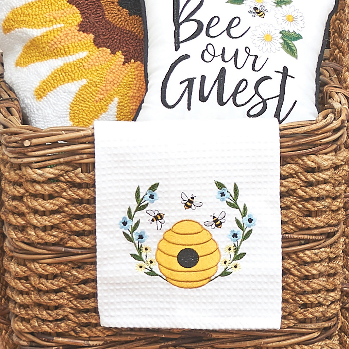 Bee Hive Wreath Towel - Findlay Rowe Designs