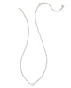 Kendra Scott - Cailin Silver Pendant Necklace in White Crystal - Findlay Rowe Designs