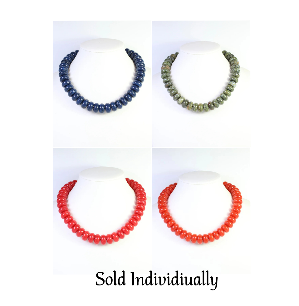Caroline Hill - Necklace - Pipestone Marble Beaded - Findlay Rowe Designs