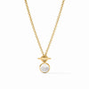 Julie Vos - Necklace - Solara Solitaire - Iridescent Clear Crystal - Findlay Rowe Designs