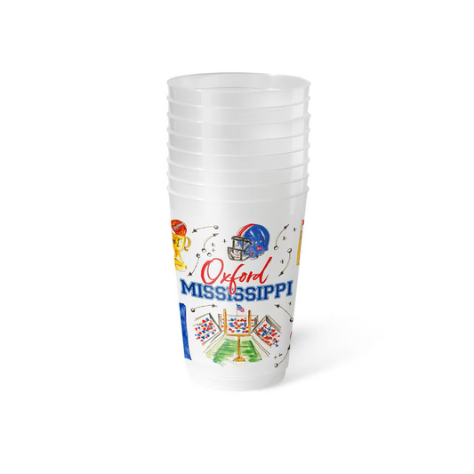 Swig - Frost Flex Party Cup - Tailgates in Oxford 20oz - Set of 8