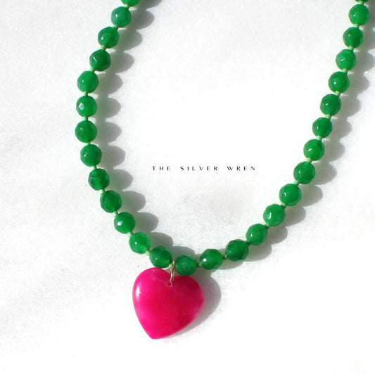 The Silver Wren - Necklace - Abel Beaded 16in - Findlay Rowe Designs