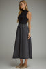Entro - Dress - Midi Sleeveless Mock - Black Dot - Findlay Rowe Designs