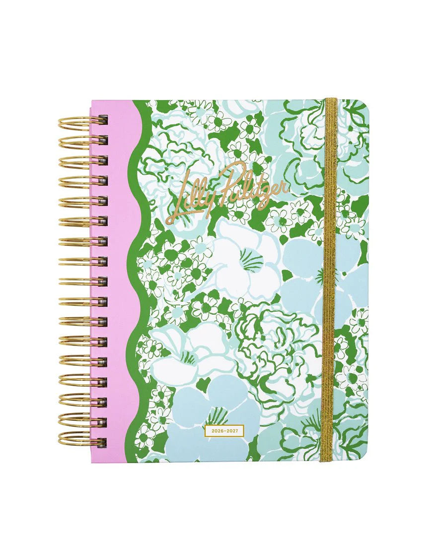 Lilly Pulitzer - Large 17 Month Agenda 2026-2027 -  Mint Condition Burst of Joy