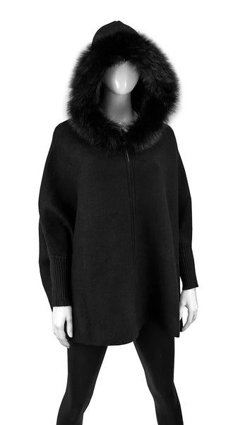 Hoodie Zip-up - Fur Trimmed - Sleeves | Findlay Rowe Designs Hoodie Zip-up - Fur Trimmed - Sleeves | Findlay Rowe Designs
