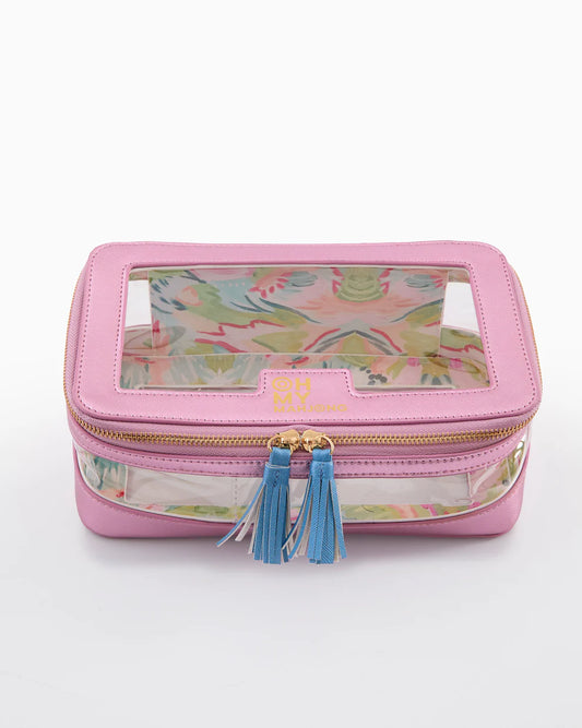 Oh My Mahjong - Tile Storage Bag - Metallic Light Pink