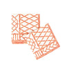 Caspari - Cocktail Napkins - Bamboo Screen Coral - Findlay Rowe Designs