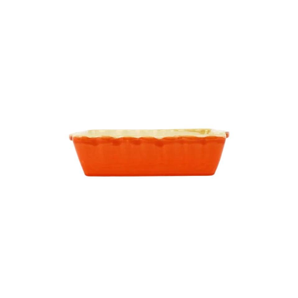 Vietri - Italian Bakers Rectangular - Small - Orange - Findlay Rowe Designs