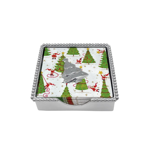 Mariposa - Beaded Napkin Box Set - Holiday Tree - Findlay Rowe Designs