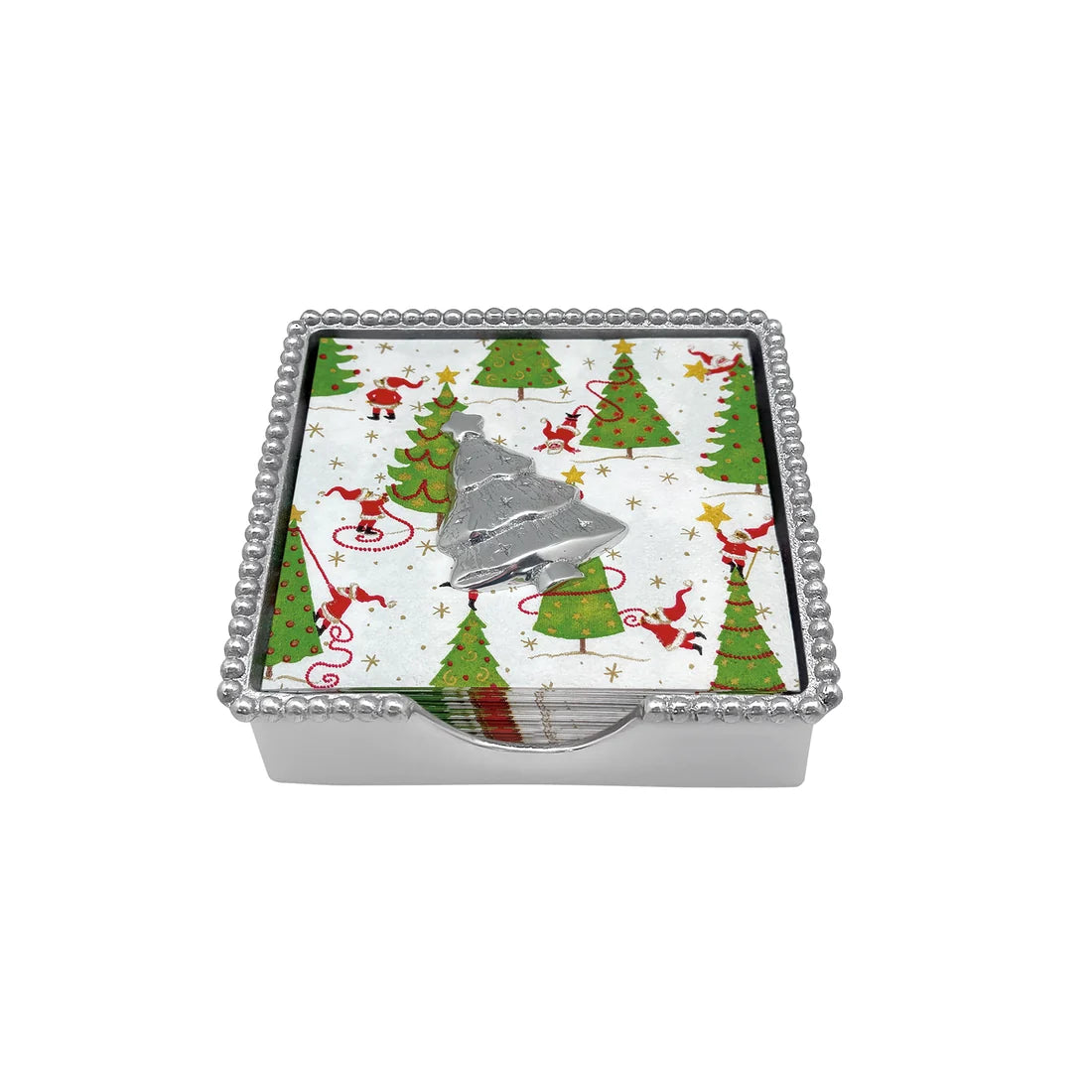 Mariposa - Beaded Napkin Box Set - Holiday Tree - Findlay Rowe Designs