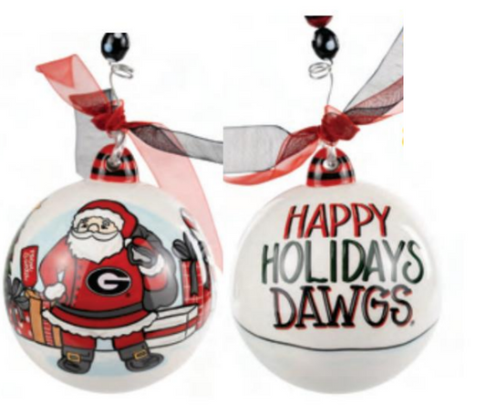Glory Haus - Ornament - UGA Santa - Findlay Rowe Designs