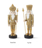 Nutcracker Soldier - Faux Beaded - Gold