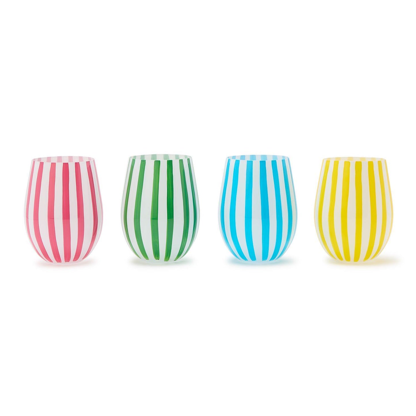 Stemless Wine - 16oz Celebration Stripe - Findlay Rowe Designs