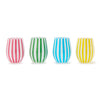 Stemless Wine - 16oz Celebration Stripe - Findlay Rowe Designs