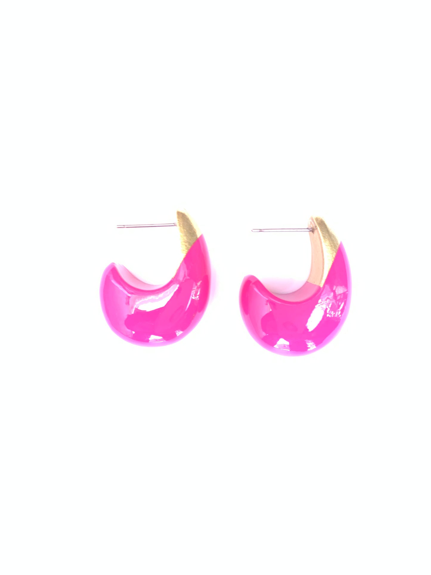 Accessory Jane - Earring - Teardrop - Hot Pink Gold - Findlay Rowe Designs