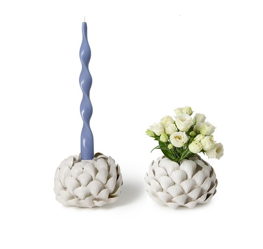 Bud Vase Taper Candlestick - Shell - Findlay Rowe Designs