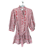 Dress - Mini Tiered 3/4 Sleeves - Rust - Findlay Rowe Designs