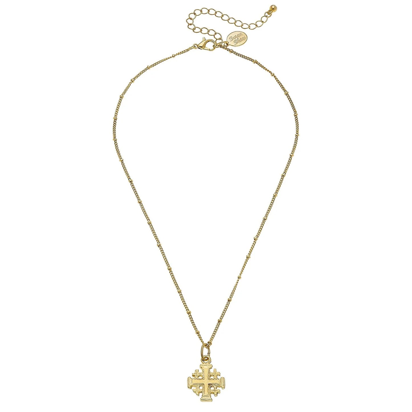 Susan Shaw - Necklace - Dainty  Jerusalem Cross - Findlay Rowe Designs