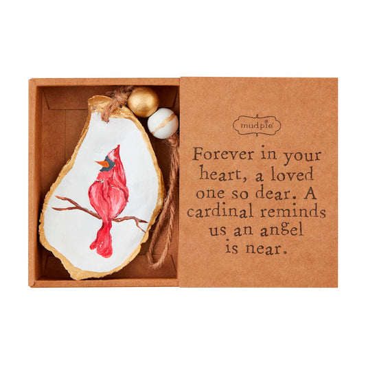 Mud Pie - Ornament - Cardinal Oyster