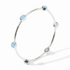 Julie Vos - Bracelet - Milano Luxe Bangle - Tanzanite Blue - Silver