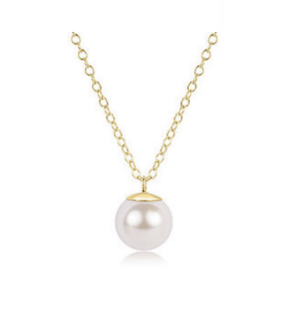 Enewton - 16in Necklace Gold - Classic Pearl 10mm Charm - Findlay Rowe Designs
