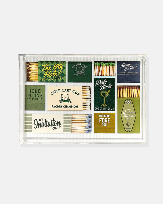 Tart by Taylor - Acrylic Small Tray - Golf Matchbook - Findlay Rowe Designs