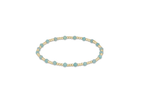 Enewton - Gemstone Gold Sincerity Pattern 3mm Bead Bracelet - Amazonite - Findlay Rowe Designs