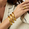 Julie Vos - Bracelet - Cannes Bangle - Gold - Medium - Findlay Rowe Designs
