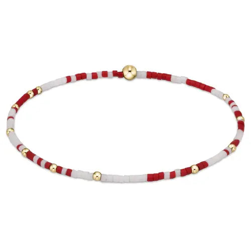 Enewton - Gameday Hope Unwritten Bracelet - Crimson - White