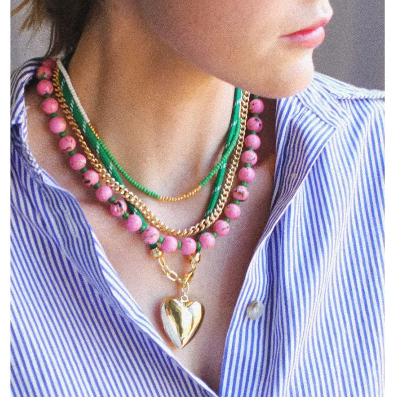 The Silver Wren - Necklace - Desert Bloom Lilac - 18in - Findlay Rowe Designs