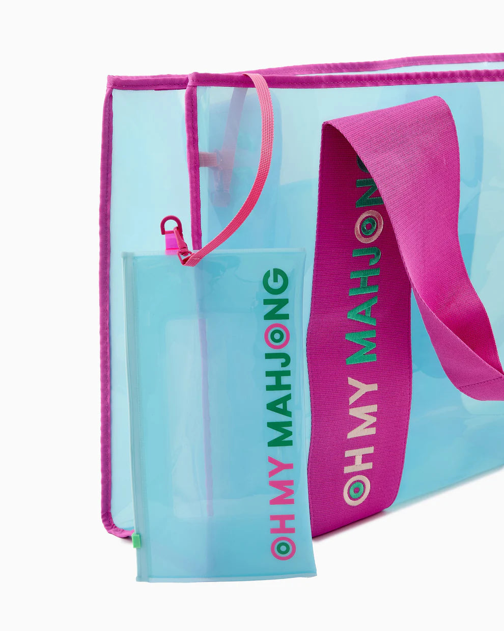 Oh My Mahjong - Beach Tote - Pink or Blue