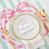Hester & Cook- Die-Cut Pink Bow Placemat