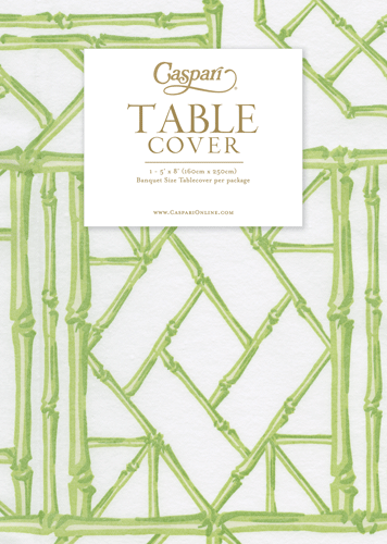Caspari - Paper Table Covers - Bamboo Screen - Moss Green - Findlay Rowe Designs