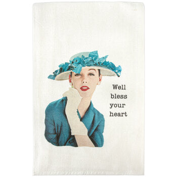 Southern Sisters- WELL BLESS YOUR HEART TOWELWELL BLESS YOUR HEART TOWEL