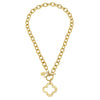 Susan Shaw - Necklace - Open Clover Toggle - Gold - Findlay Rowe Designs