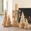Rattan Nutcracker - 48in - Green Bow - Findlay Rowe Designs