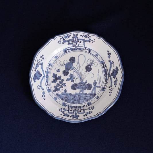 Beatriz Ball - VIDA Faenza Salad Plate - White and Blue - Findlay Rowe Designs