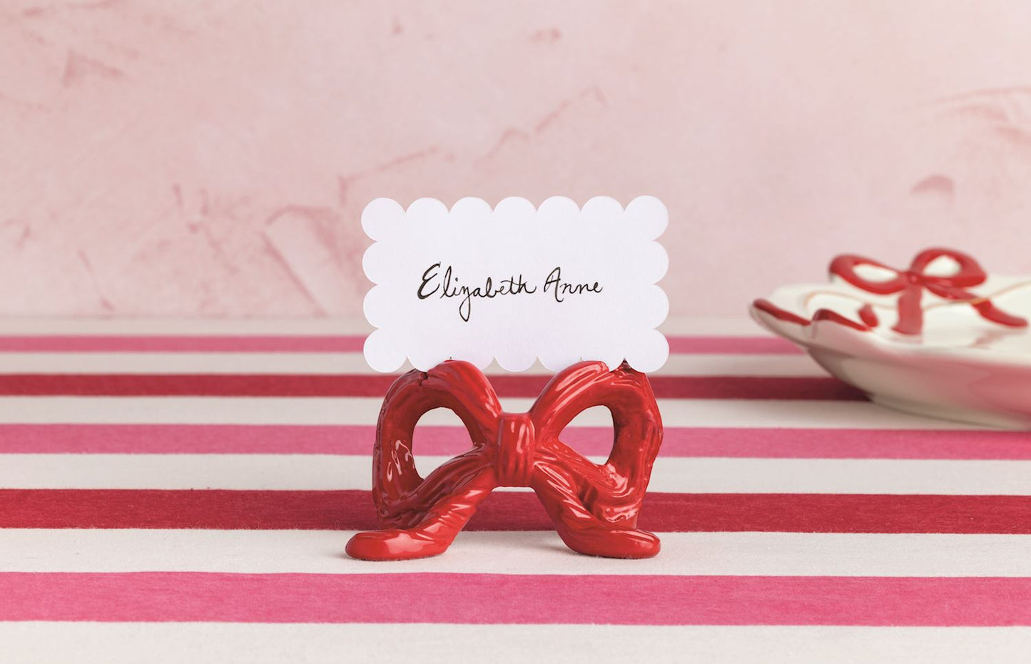 Mud Pie -  Place Card Holder - Bow - Findlay Rowe Designs