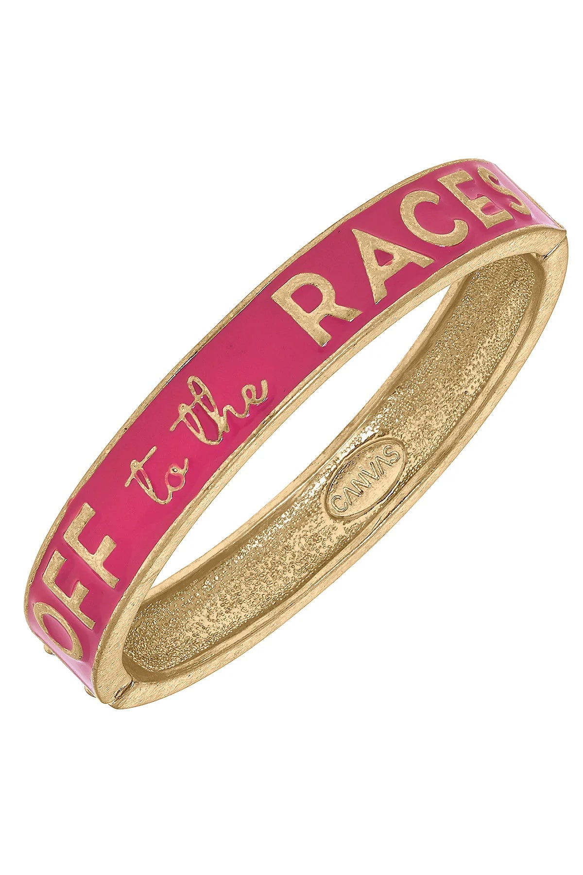 Off To The Races Enamel Hinge Bangle - Findlay Rowe Designs
